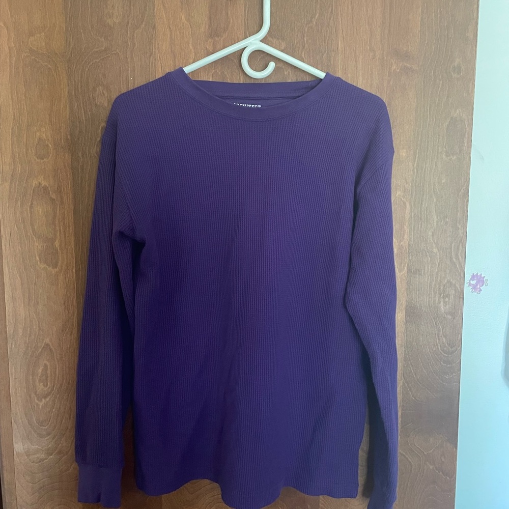 Purple long sleeve top